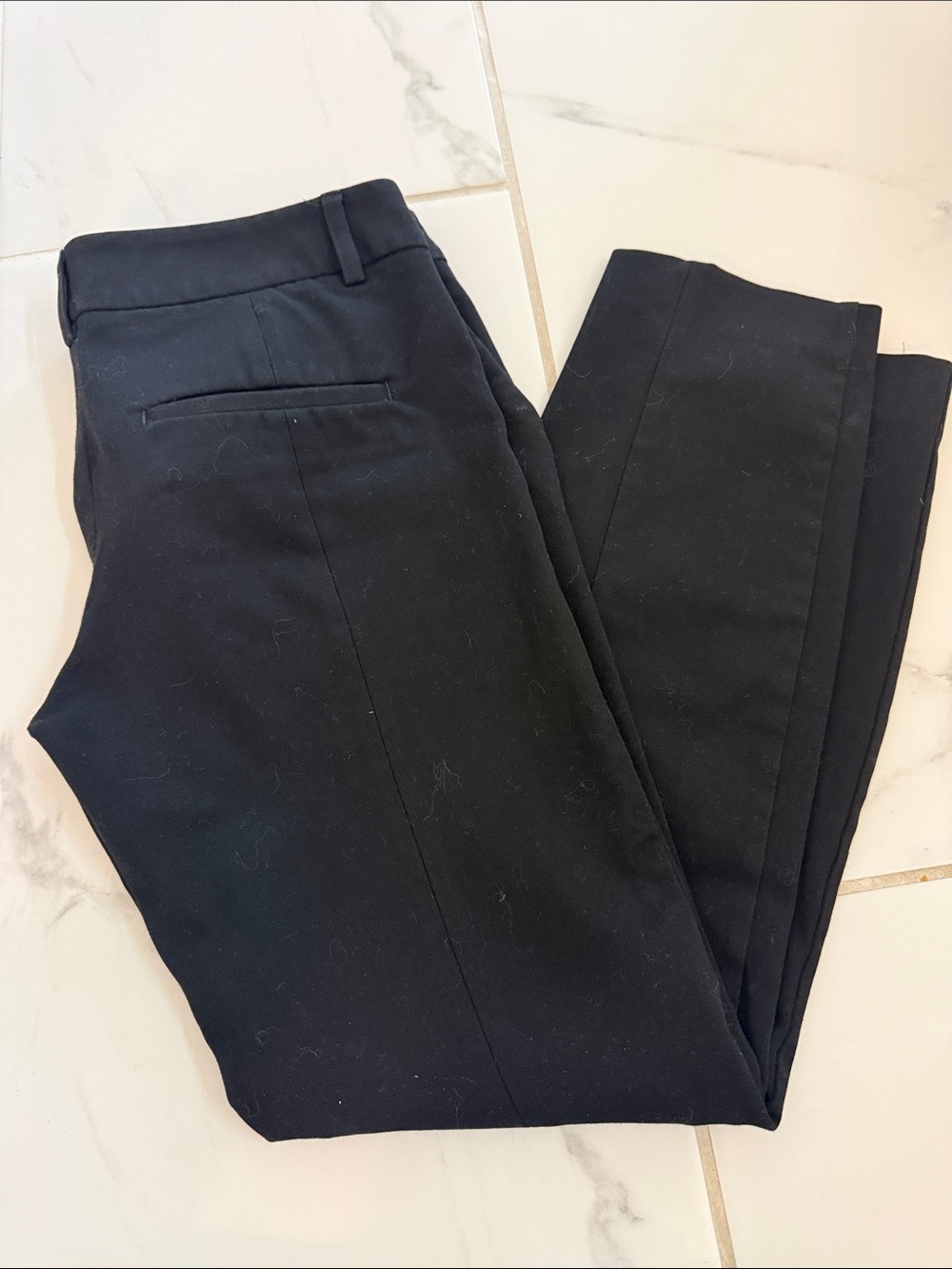 Women's Black Ankle Dress Pants - Sleek Cropped Fit